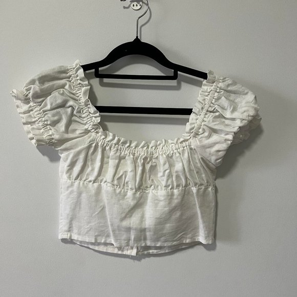 Lulu & Rose white cropped top - Picture 2 of 3